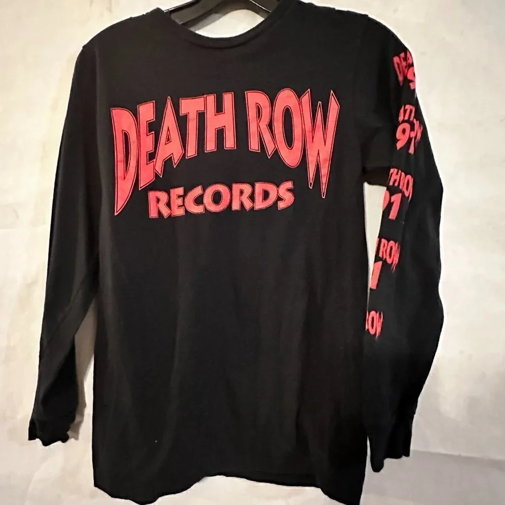 Death Row Records Long SLeeve NWOT Size Small Black Womens - Picture 1 of 6